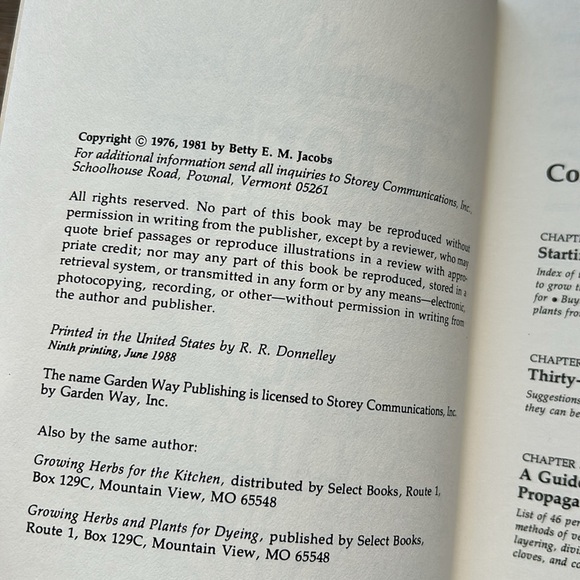 Vintage Herbs Book Growing & Using Herbs Successfully Betty E.M. Jacobs 70s - Picture 7 of 15